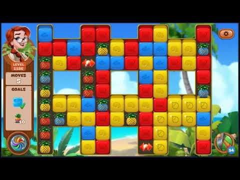 Lost Island Blast Adventure Level 1186 - NO BOOSTERS 🏝️ | SKILLGAMING ✔️