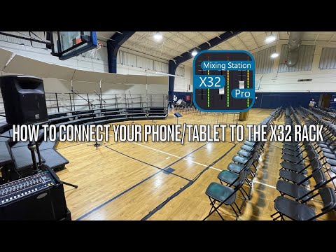 How to CONNECT Your Phone/Tablet with the Behringer X32 Rack With A WiFi Router!