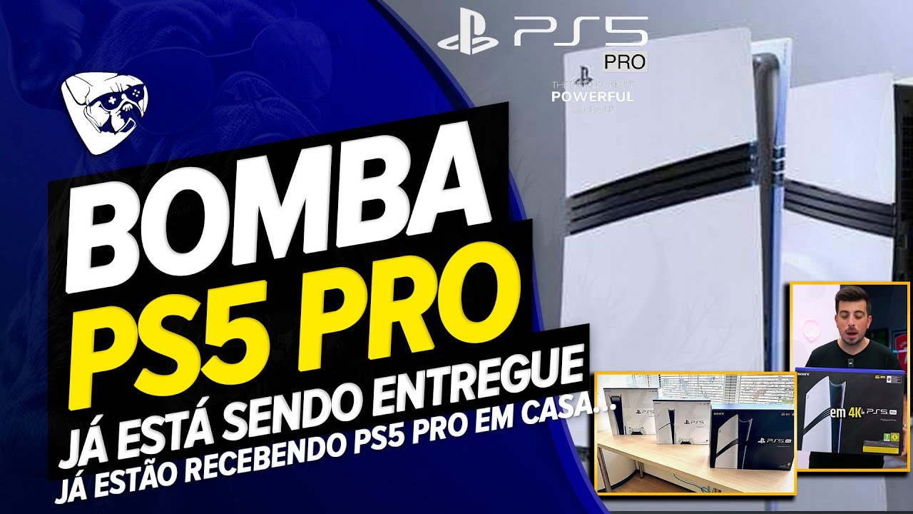 BOMBA! PS5 PRO Já ESTÁ SENDO ENVIADO! Já ESTÃO RECEBENDO PS5 PRO Em Casa
