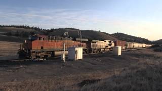 preview picture of video 'BNSF/MRL westbound Passes East Austin'