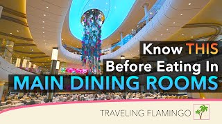 Main Dining Room Explained - Royal Caribbean Cruise Food