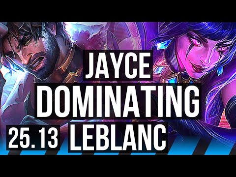 JAYCE vs LEBLANC (MID) | 6/0/2, 700+ games, Dominating | KR Grandmaster | 25.13