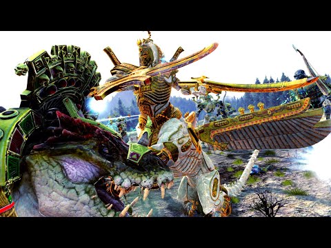 Total War WARHAMMER 2 - LIZARDMEN VS TOMB KINGS  | ULTIMATE FIREPOWER OUTPUT | 4K