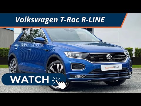 Approved Used Volkswagen T-Roc R-Line 2.0 TDI DSG 150PS Ravenna Blue | Wrexham Volkswagen
