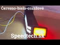 Pozičné LED svetlo 12V / 24V / ľavé - červeno / bielo / oranžové + dynamické smerové svetlo (57x145x185mm) ECE - Video Youtube