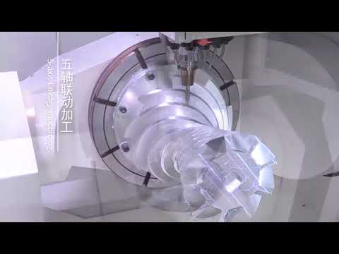 5-axis impeller simultaneous machining with JDGR400