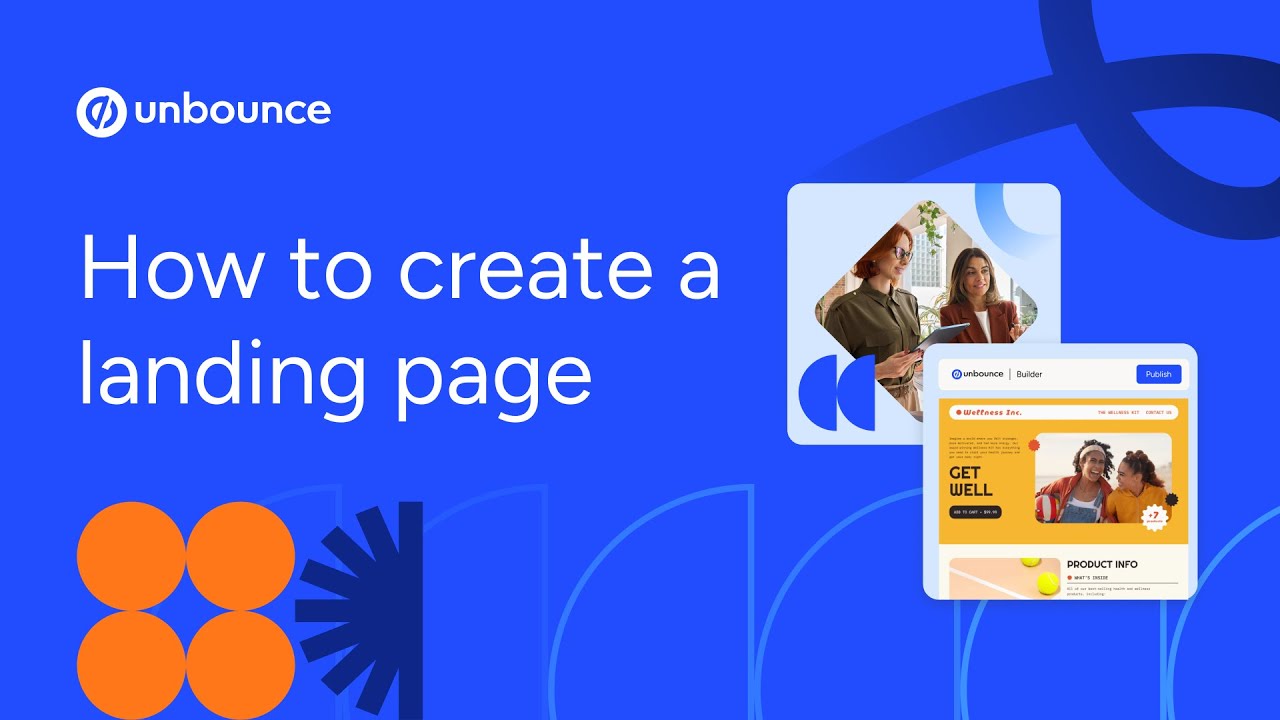 How to create a landing page in Unbounce - Landing page tutorial video thumbnail
