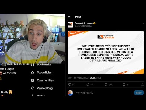 xQc Shocked seeing Overwatch League is Over