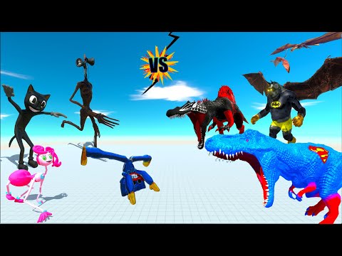 CARTOON CAT + SIREN HEAD + MOMMY LONG LEGS + HUGGY WUGGY vs ALL UNITI - ARBS