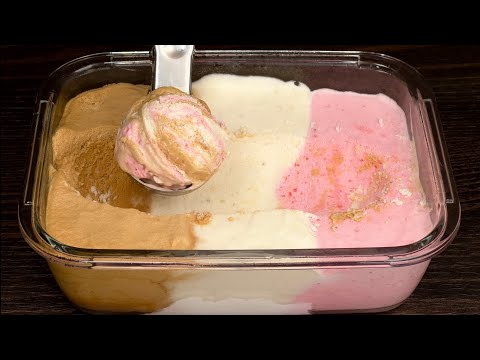 Great ice cream! 3 flavors! Disappears in 5 minutes!
