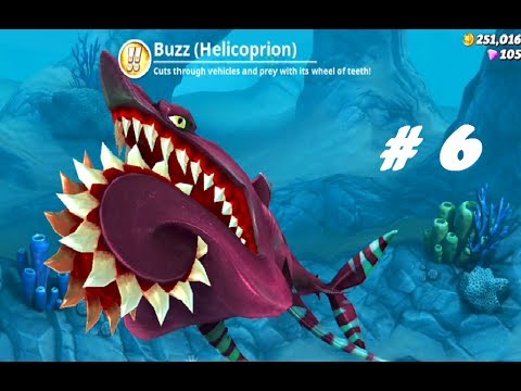 Win Buzz (Helicoprion) Contest Eat Humans in Harbor Special Map #6 - Hungry Shark World