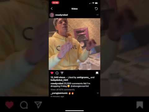 A Boogie Ft Rowdy Rebel New Song Possibly Drop On Friday If They get 20k comments