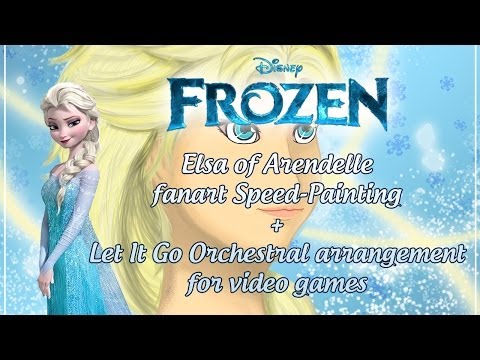 Let It Go Orchestral arrangement   Speed Painting Elsa of Arendelle