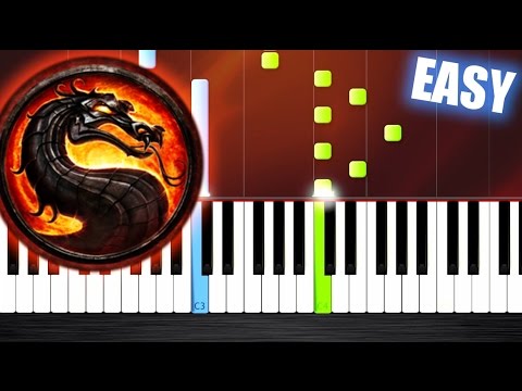 Mortal Kombat Theme - EASY Piano Tutorial by PlutaX
