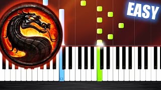 Mortal Kombat Theme - EASY Piano Tutorial by PlutaX