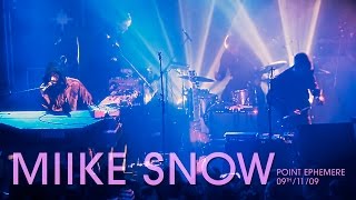 Miike Snow live at Le Point Ephémère, Paris 2009