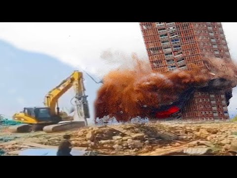 20 IDIOT Dangerous Excavator Skill, Truck Disaster Compilation - Excavator Fails Skill At Work P42