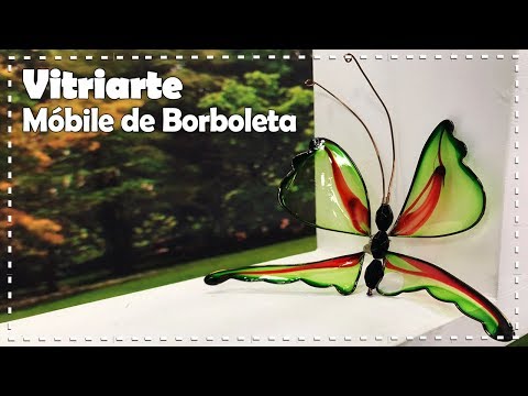 MÓBILE DE BORBOLETA EM VITRIARTE com Junko Miazato - Programa Arte Brasil - 29/08/2017
