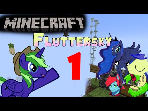 Trapping Friends in Sky with Fluttersky in Minecraft!