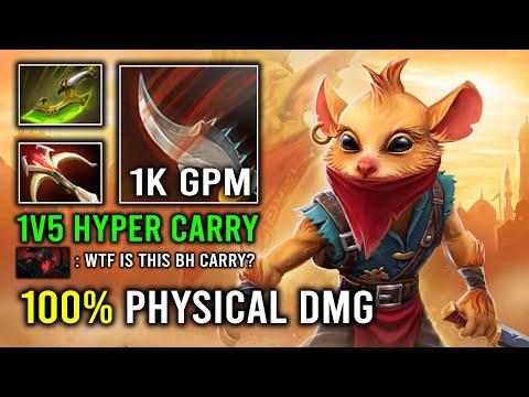 WTF +1K Gold Per Min 100% Full Physical Right Click Bounty Hunter OP Hit Like a Truck Dota 2