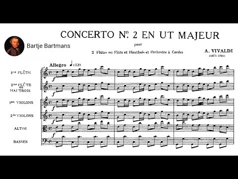 Antonio Vivaldi - Concerto for Two Flutes, RV 533 (c. 1720)