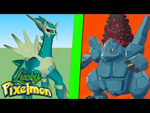 Minecraft LUCKY PIXELMON - COALOSSAL SHINY LVL100 vs DIALGA SHINY LVL100 ! EXAGERO DE RARE CANDY !!