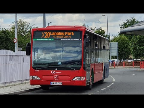 Now Withdrawn: Route X20 | HW07CXR/5481 - Go North East: Mercedes-Benz Citaro 0530N