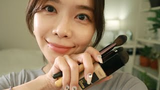 ASMR Whispering, Long nail tapping, makeup (Korean)
