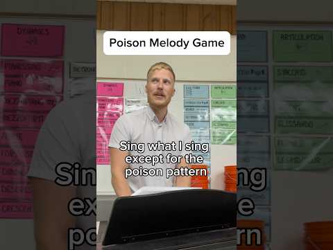 Poison Melody game for sight singing #choir #singingexercises #musicteacher