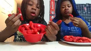 Hot Cheetos and Takis challenge  with Aisha Nation