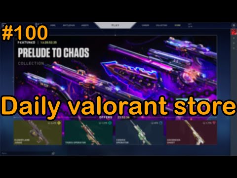 Daily valorant store - I got Sovereign Ghost & Elderflame Judge (Day100)