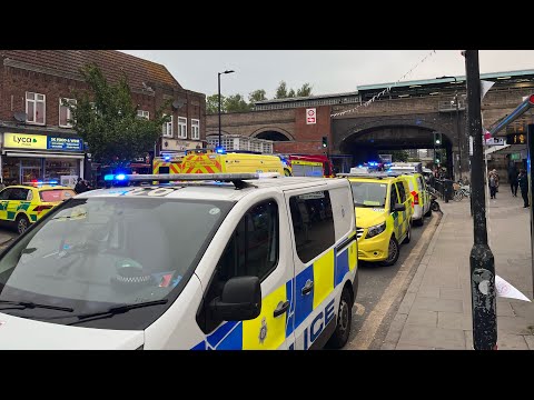 One Under! Emergency Services Response to Person Under Train in London!