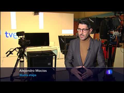 Reportaje sobre el nuevo decorado del Informativo Territorial de TVE en Castilla y León