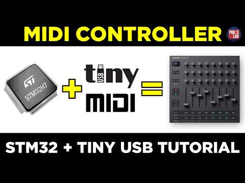 STM32 USB MIDI Controller Tutorial (TinyUSB) - Phil's Lab #169