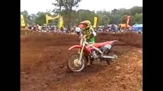preview picture of video 'campeonato de motocross 2008 rural villarrica'