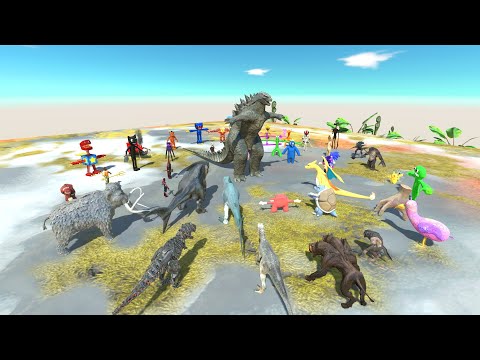 Godzilla Classic vs ALL Monster - Animal Revolt Battle Simulator