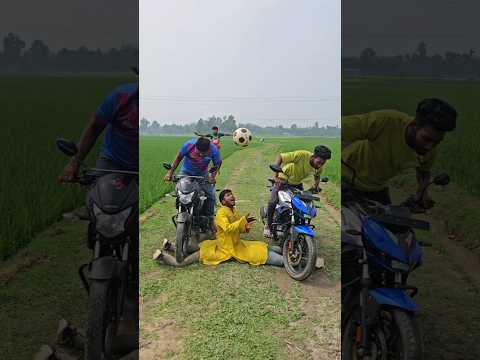 The boys fled on their motorcycles.7007#funny