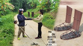 Kind Work Corner: Making Protective Boots for a Hardworking Farmer