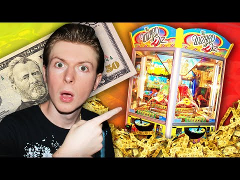 Quest for the ENTIRE SET of Cards on the Wizard of Oz Coin Pusher with $50!