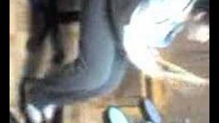 my mom playing rockband 2