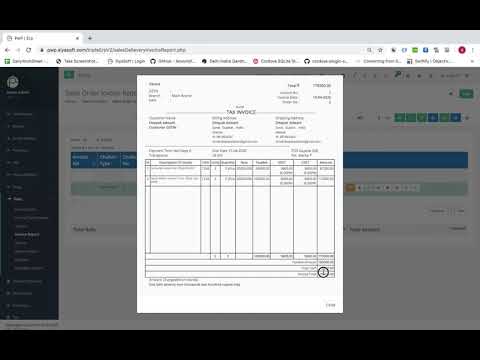 3.1 Sales Invoice report, inventory