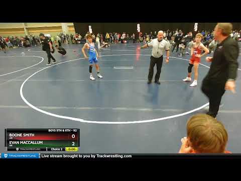 92 Lbs Champ. Round 1 - Evan MacCallum, NE Vs Boone Smith, AR Dd20