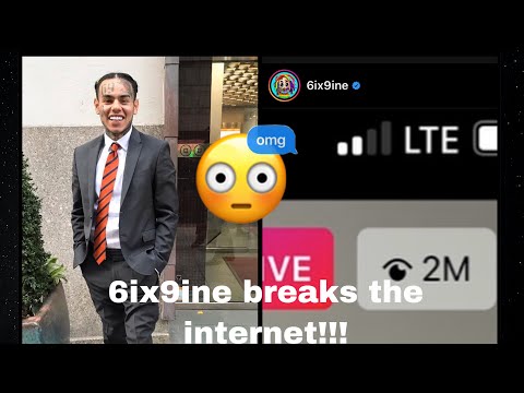 TEKASHI 6IX9INE BREAKS THE INTERNET 😳 2 MILLION VIEWS ON IG LIVE!