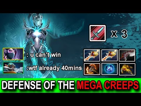 Mega Creeps For 40 Mins !!! Can This PA Wins This Craziest Game?! Dota 2 7.22h Immortal Game Play