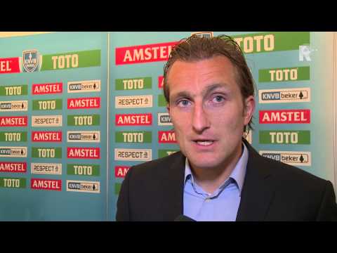 Joost Broerse na afloop van PEC Zwolle - FC Groningen