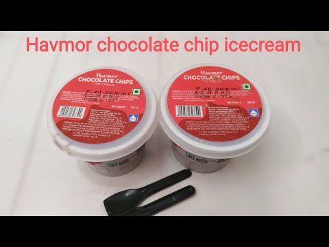 Havmor chocolate chips icecream cup #icecream #asmr #dessert