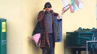 Leonardo DiCaprio Gets in Character for Paul Thomas Anderson Film
