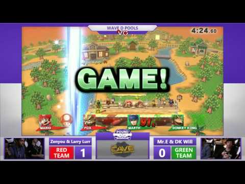 Pound 2016 Doubles - Zenyou & Larry Lurr Vs. Mr.E & DK Will SSB4 WQ - Smash Wii U - Smash 4