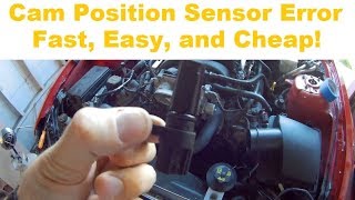 How to replace a Cam Position Sensor Error Code P0349 P0345