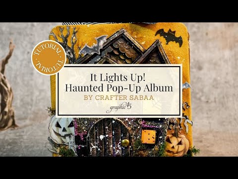 3D Pop-Up Monster House Album | Light-Up Halloween Scrapbook Tutorial